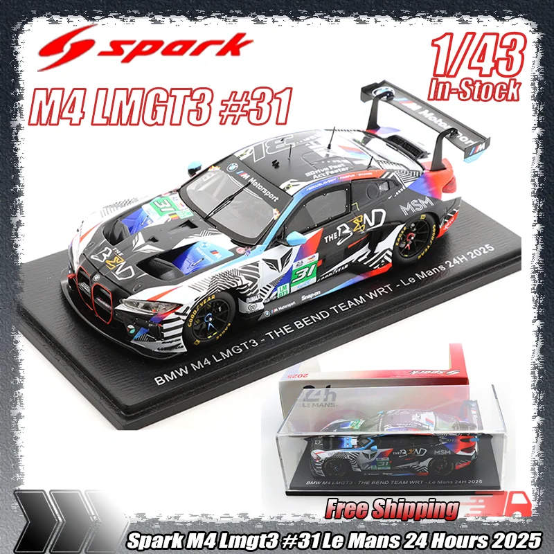 

New In Stock Spark 1:43 Scale M4 Lmgt3 #31 Le Mans 24 Hours 2025 Diecast Model Racing Car Collectible Display Ornament Toy Gifts