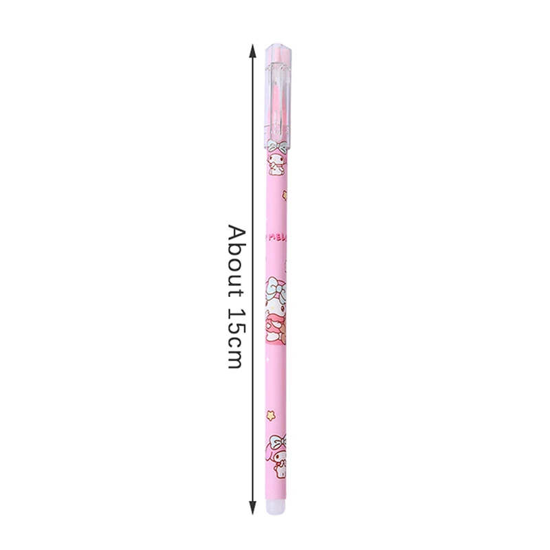 1pcs Sanrio Black Neutral Pen Hellokitty Melody Kuromi Cinnamoroll Roller Ball Pen School Supplies Stationery Wholesale