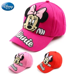 Disney Waflera Minnie Mouse Baby Hat For Children Embroidered Cotton Children's Baseball Cap Kids Boy Girl Outdoor Hat Sun Cap