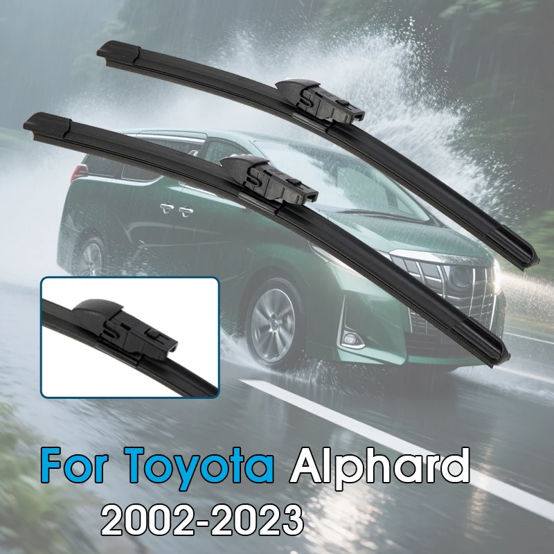 

Автомобильные щетки стеклоочистителя для Toyota Alphard AH10 AH20 2002-2023, лобовое стекло, щетки переднего окна, автомобильные аксессуары