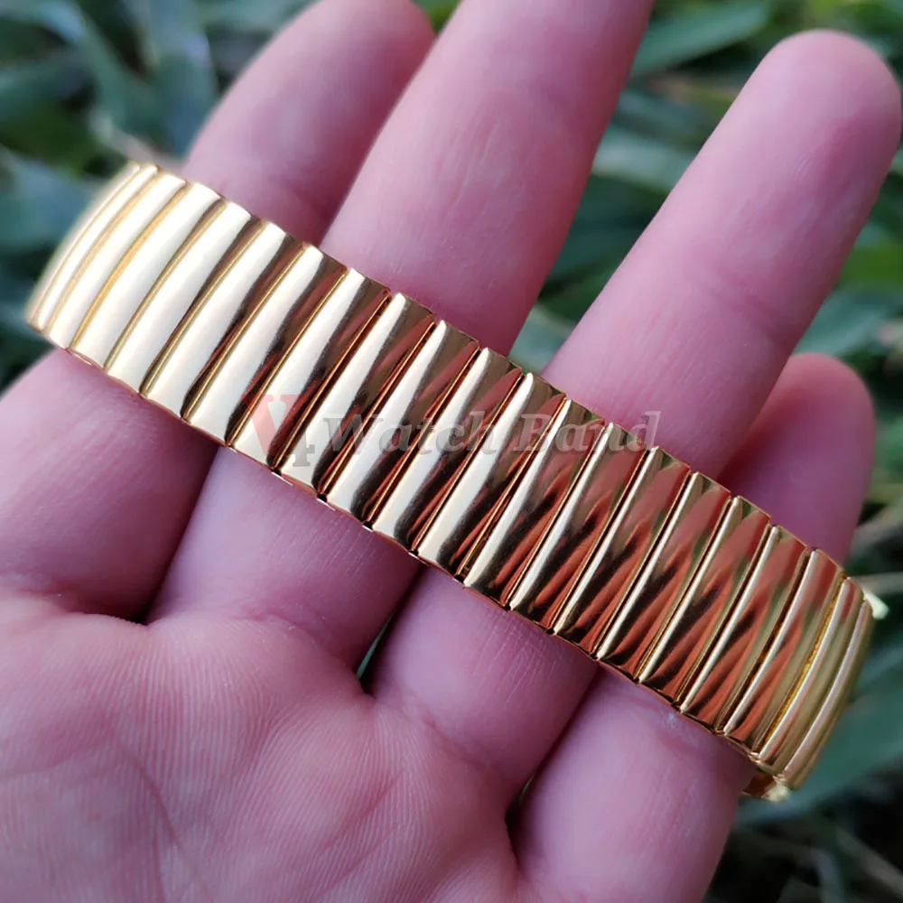 Elastic Strap 12mm 14mm 16mm 18mm 20mm 22mm Stretch Expansion Metal Watch Band Stainless Steel Wristband Men Women Accessories image 5