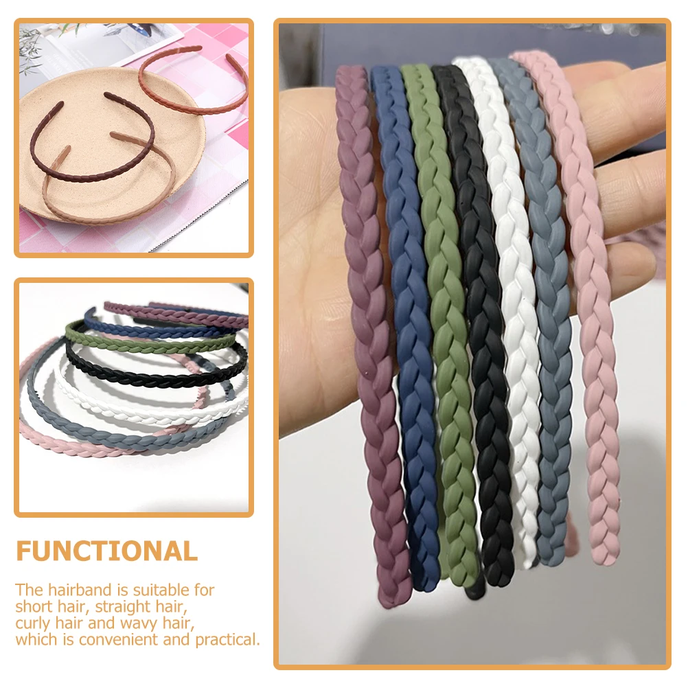 

10pcs Colorful Plastic Hairb s Headb Headb for Women Short Curly Hair Stylish Accessories Headdress