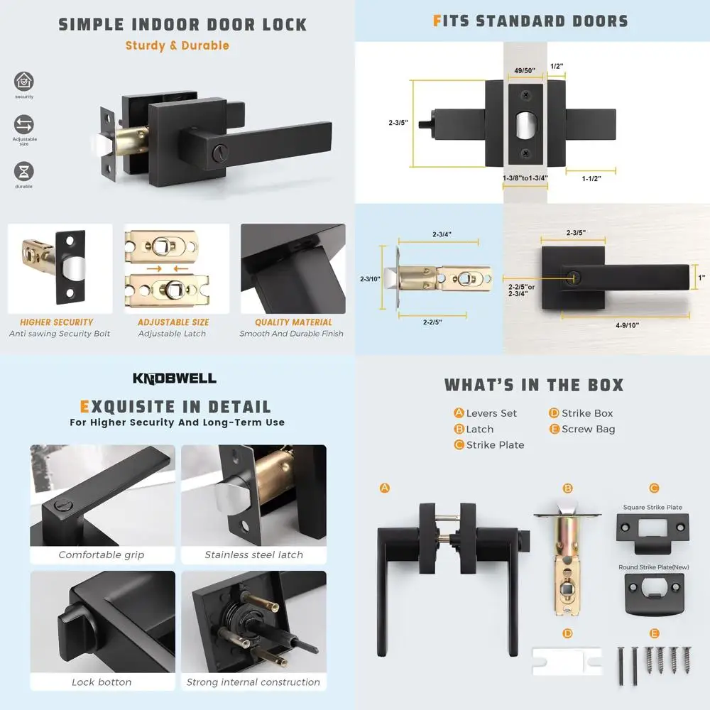 Black 8-Pack Privac…