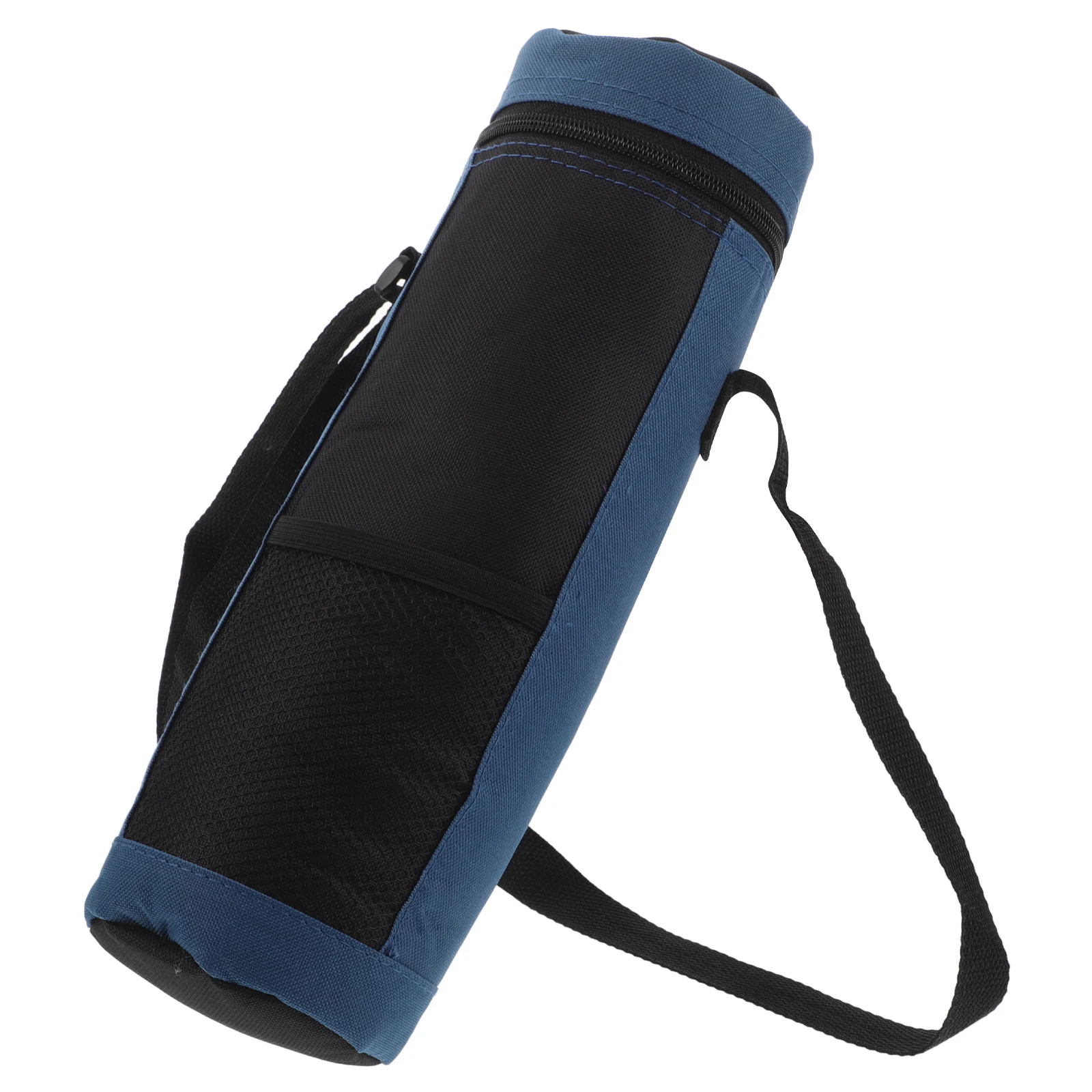 

1pc Outdoor Folding Water Bottle Bag Portable Cooler Insulated Beverage Holder Picnic Travel Large Capacity Durable Fabric