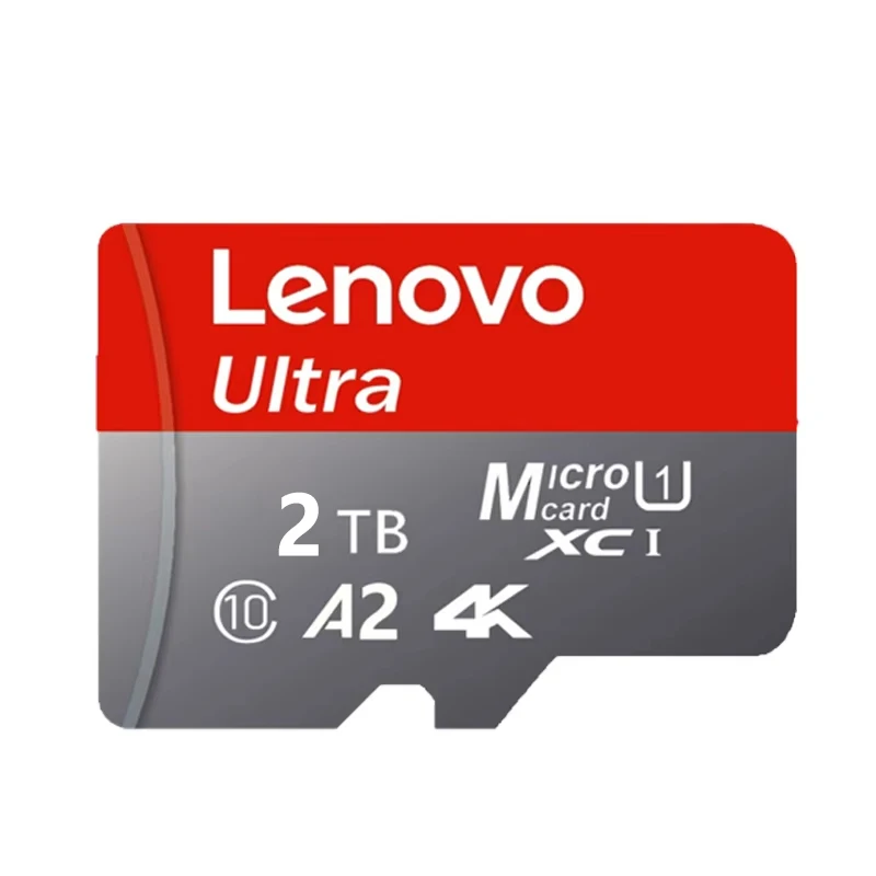 Cartão de Memória Lenovo NOVO Classe 10 de Alta Capacidade 1TB 2TB Cartão de Memória SD Micro TF Flash para Computador/Monitoramento/Celular/Câmera