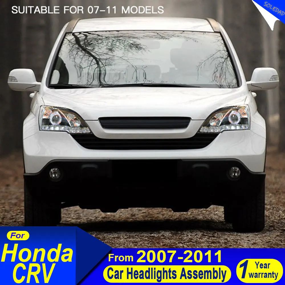 

Car Front Lamp Assembly for Honda CR-V 2007-2011 LED Auto Headlights Upgrade Projector Lens Accessories Plug and Play Modified