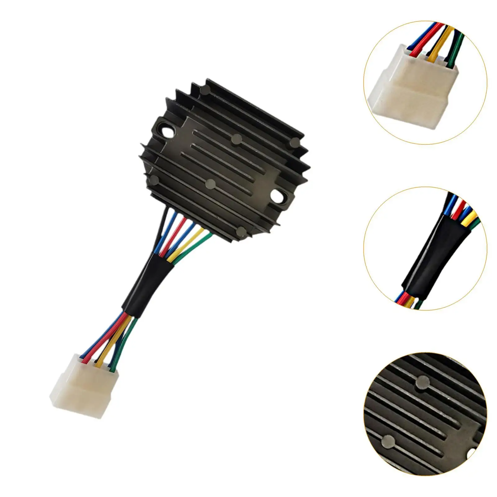 Voltage Regulator Rectifier Black Metal Replacement Professional Auto Accessories for Kubota ZD21 Tractor