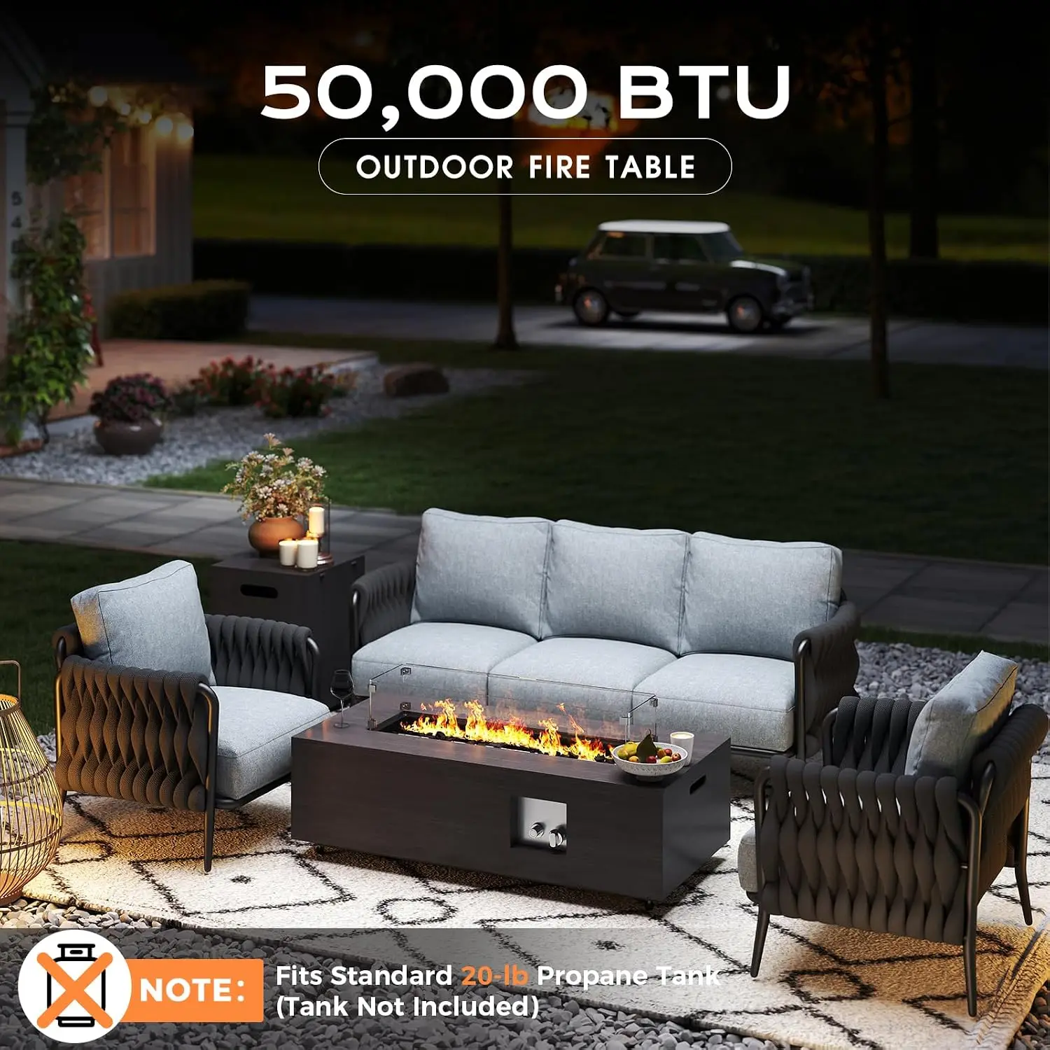 Fire Pit Table 50,000 BTU 42