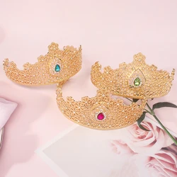 New Crown Bridal Tiara Women's Hair Accessories Wedding Jewelry Crystal Flower Crown Algerian Hair Accessories Bridesmaids Gifts