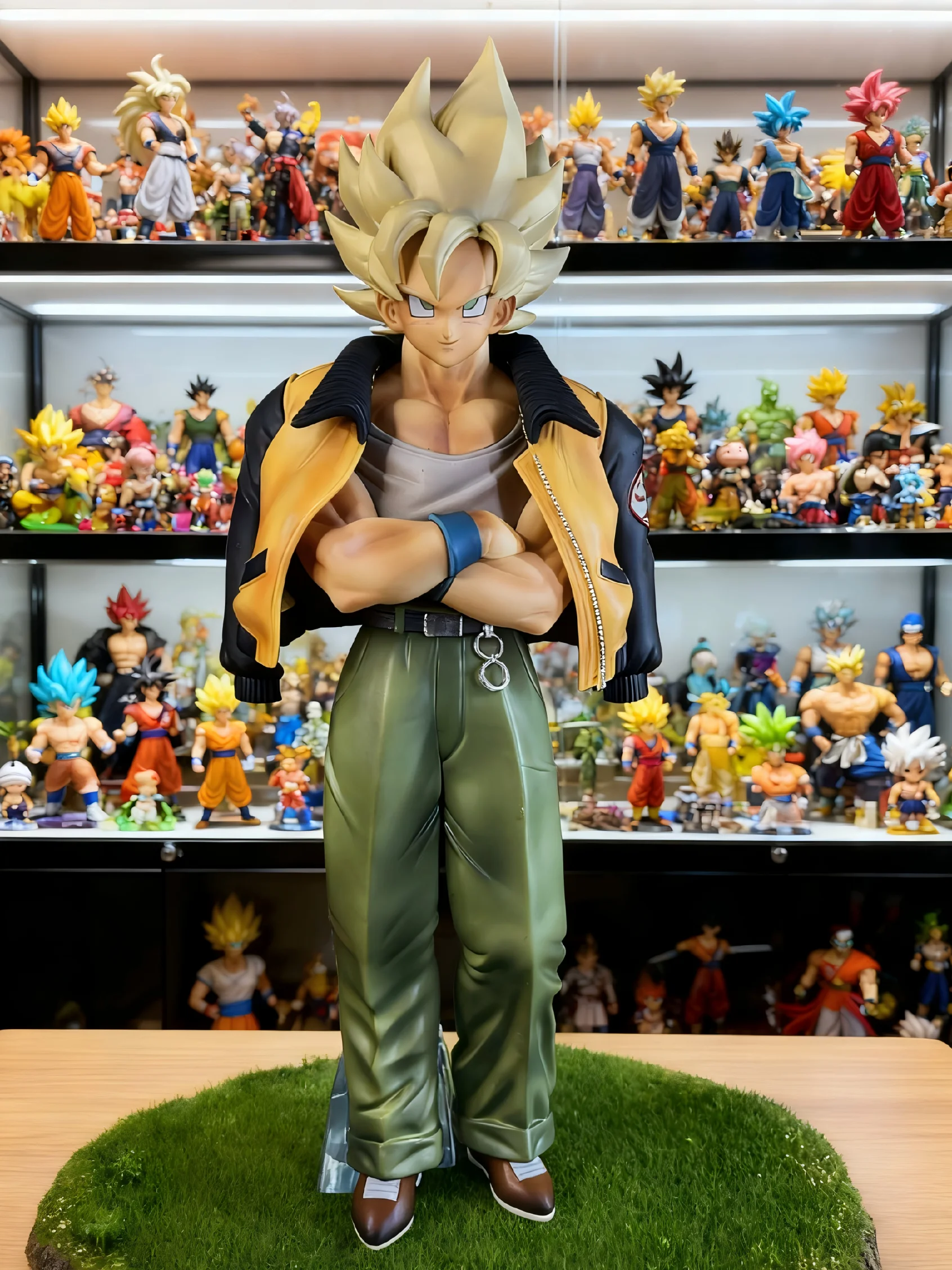 

Dragon Ball Z Super Saiyan Goku Фигурки Аниме Игрушки с персонажами фильмов, Семейные украшения, Коллекционные подарки для любителей аниме