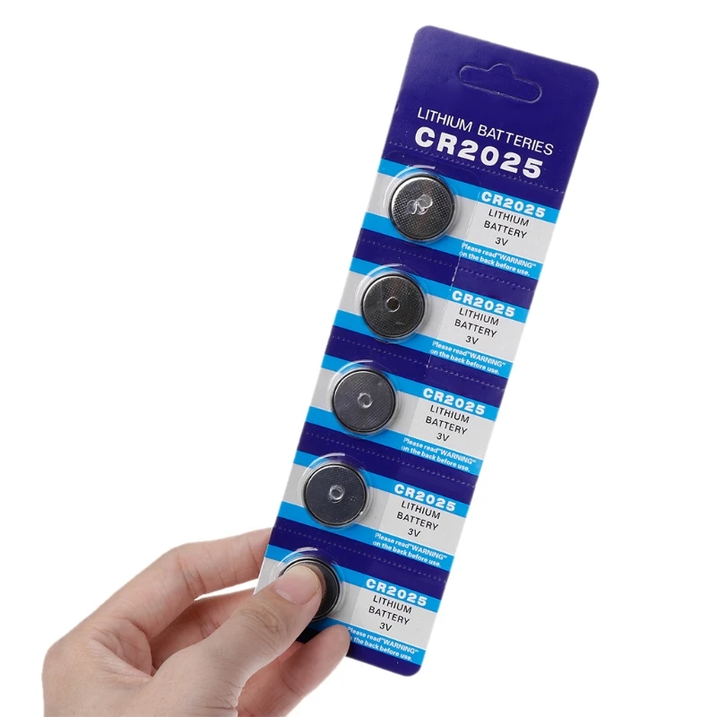 2023 New 5pcs CR2025 Lithium Batteries button battery 3V for car for key remote control
