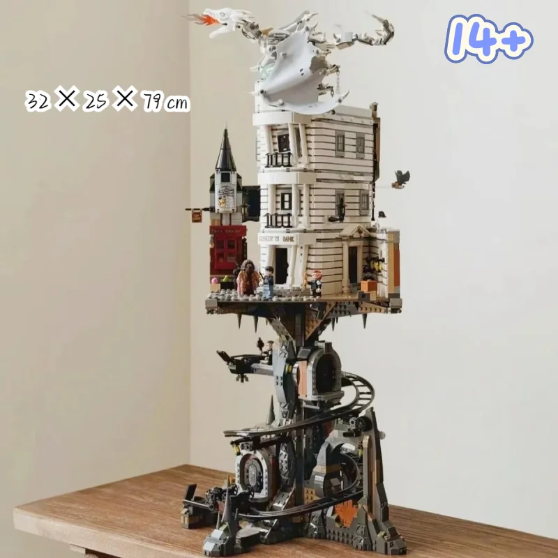 Bestseller 4803-Teiliges Straßenansicht-Klassiker-Modell Wizar Ding Bank Modellbausatz Konstruktionsblöcke Spielzeug für Weihnachtsgeschenke