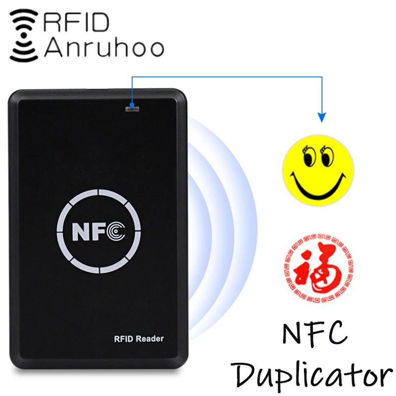 

NFC Smart Card Encryption Reader 13.56Mhz Tag Copier 125Khz T5577 Token Replicator CUID/FUID Writer Key Clone USB Programmer