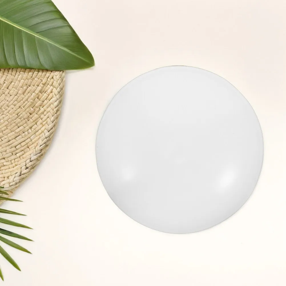 2Pcs Round Plastic Ceiling Light Cover Replacement High Transmittance Water Oil Resistant Modern Lamp Shade for Bedroom Balcony