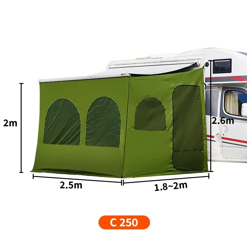 1pcs RV C-type special awning, car side enclosure, cloth canopy, RV side tent