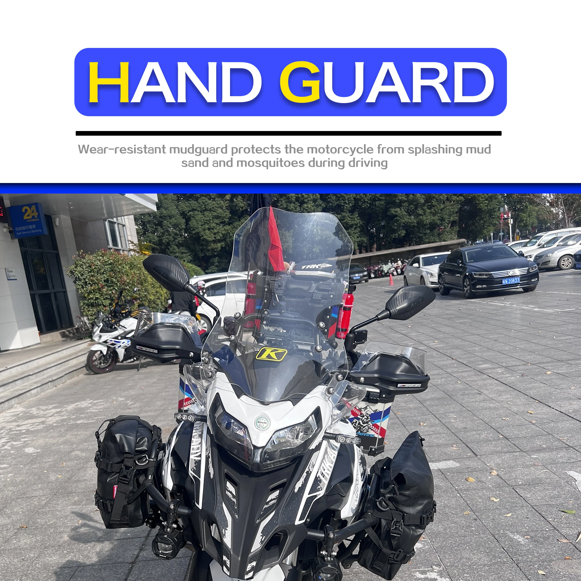 For Benelli TRK502X TRK251 TRK 251 Dedicated Hand Guard Motorcycle Handguards Handlebar Guards Windshield