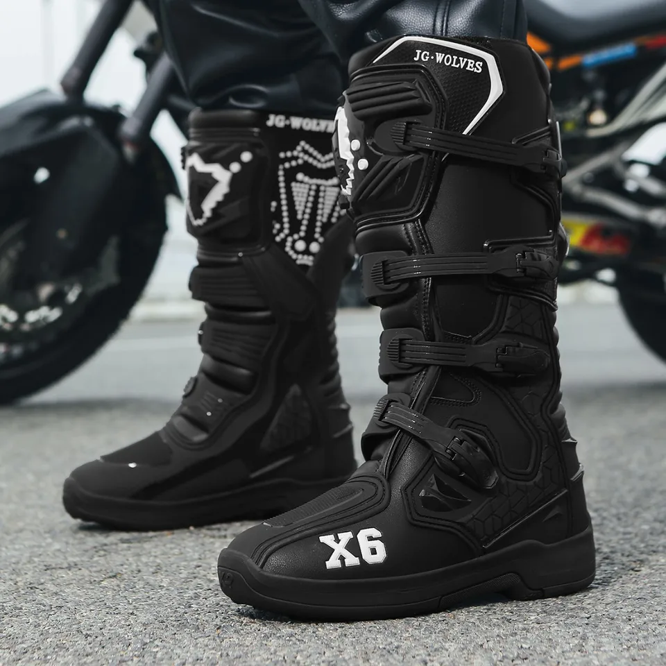 JG·WOLVES Nine-Strand Wolf Off-Road Boots Motorcycle Riding Shoes