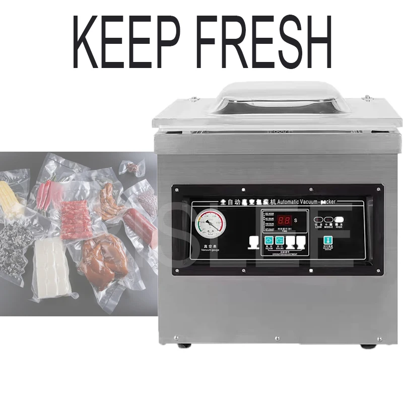 

Food Vacuum Packing Machine Commercial Chamber Vacuum Sealer DZ-400 Kitchen Meat Bag Packaging Food Saver Sealing Machine