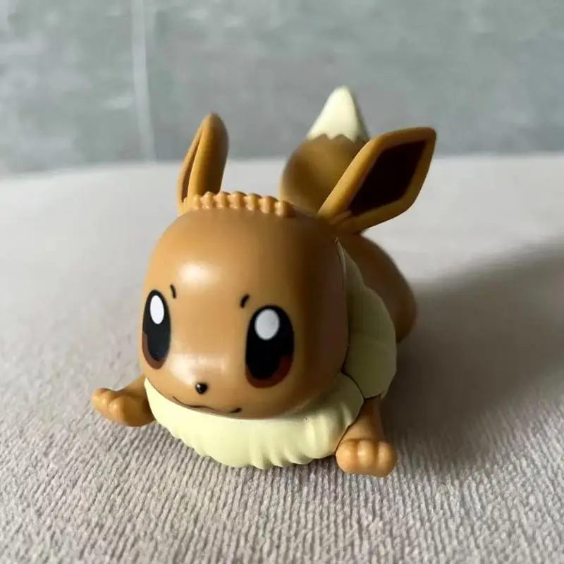 Bandai Edición genuina PokéMon Juego de juguetes para coches impulsado - Presione hacia adelante Pikachu Eevee Bulbasaur Squirtle Charmander Psyduck Caja ciega