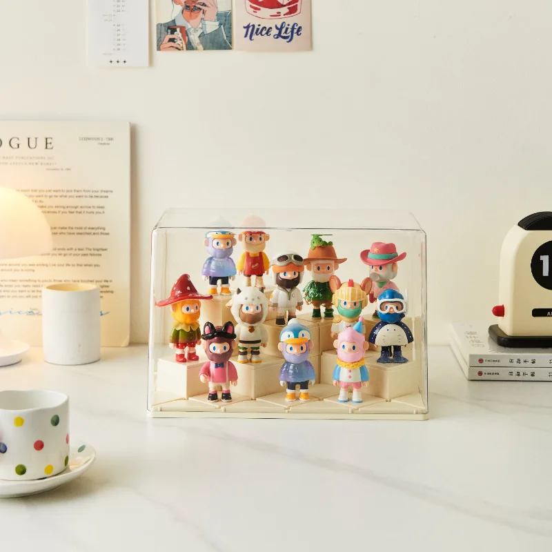 

Hot-selling Blind Box Storage Box Figurine Display Stand Dust-proof Transparent Building Block Display Box Figurine Box