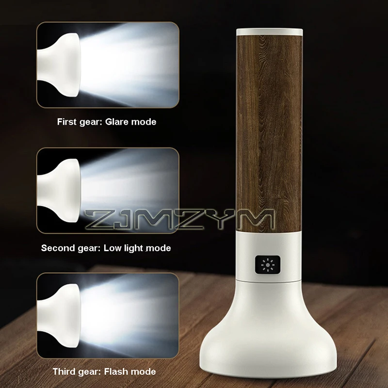 Linterna de luz fuerte recargable para exteriores, Mini linterna Led portátil de largo alcance para el hogar