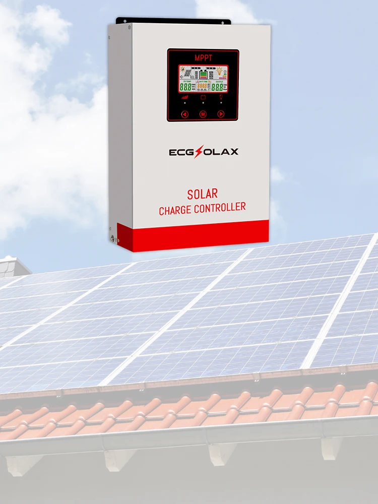 ECGSOLAX 120A MPPT Solar-Laderegler 12V 24V 36V 48V Auto-Batterie PV Max. Eingangsspannung 200V Eingebauter Lüfter Unterstützt Lithium