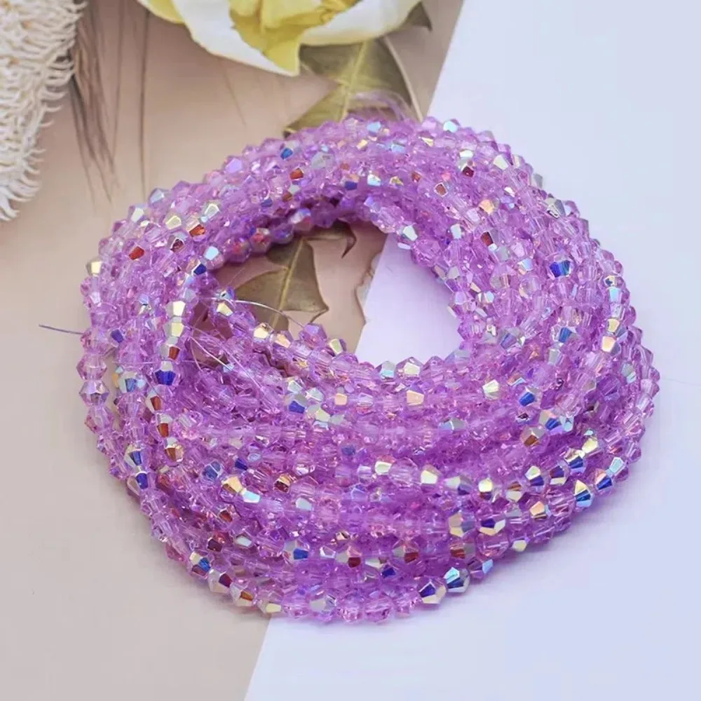 10 шт., 4 мм, двухконусные хрустальные бусины, стеклянные DIY свободные бусины-разделители, австрийские граненые красочные хрустальные бусины, браслеты, принадлежности для сережек