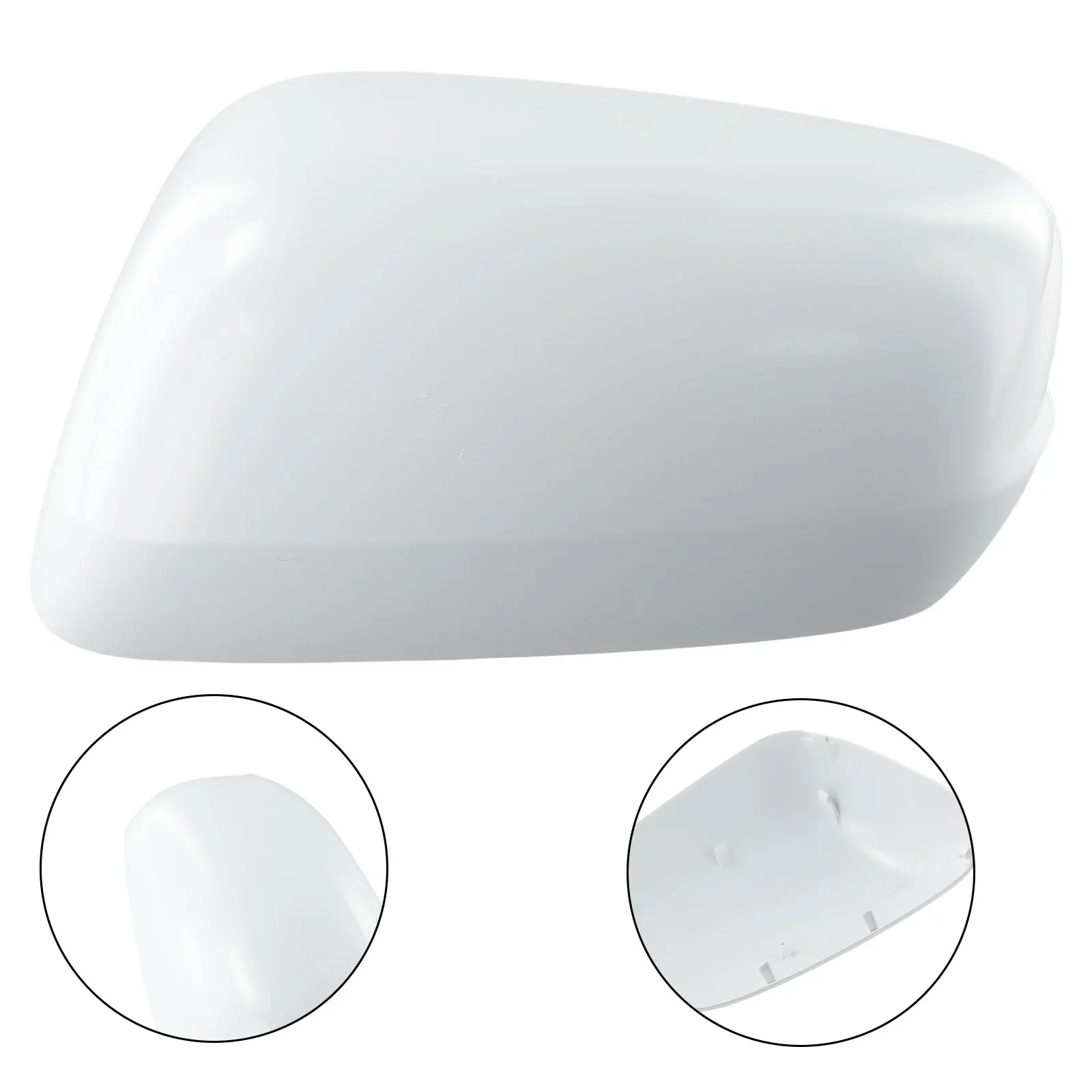 Cubierta de espejo retrovisor blanco, accesorio único de Ajuste de 1 piezas, carcasa de plástico izquierdo, reemplazo Popular, gran oferta