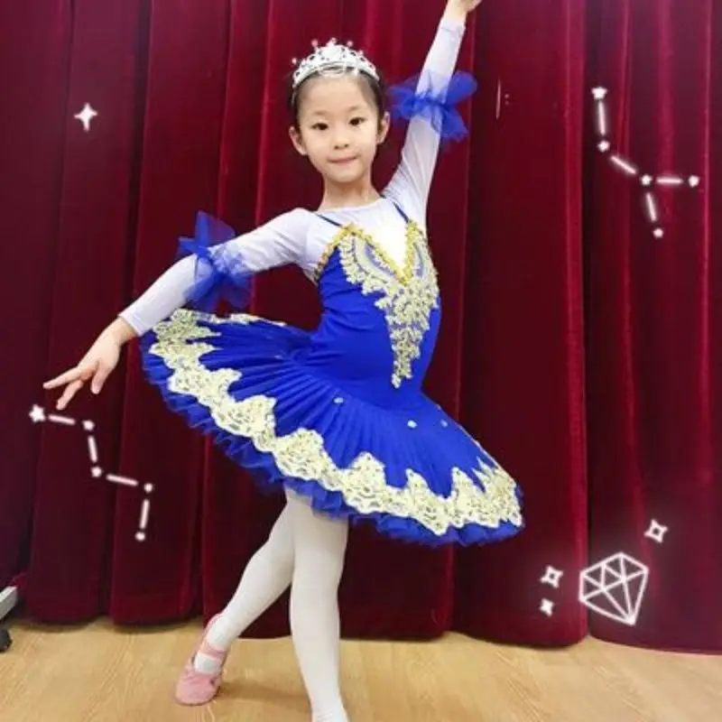 Adult Kids Classic Professional Ballet Tutu White Swan Lake Pancake Tutu Ballerina Party Dance Costumes Ballet Dress Girls Women