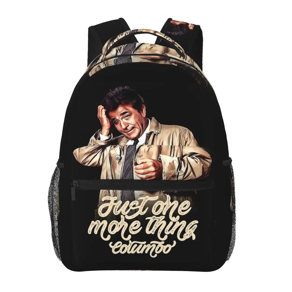 Columbo - TV Shows Backpacks Boys Girls Bookbag Children School Bags Cartoon Travel Rucksack Shoulder Bag Large Capacity