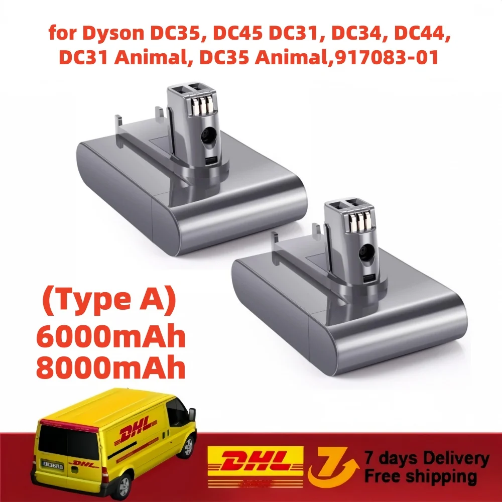 

ForDyson DC35 DC45 DC31 DC34 DC44- Batterie Aste Type A/B, 22.2-01,917083 V, Remplacement Fiable, Haute Performance