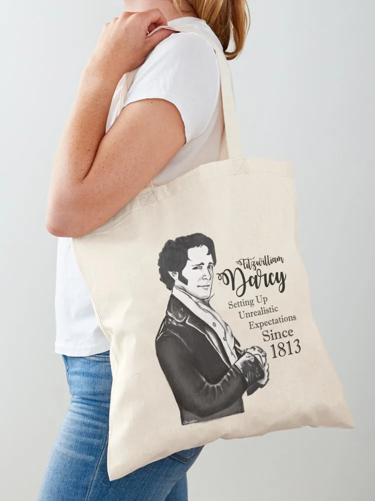 

Fitzwilliam Darcy - Setting Up Unrealistic Expectations Since 1813 Tote Bag Canvas Gift bag Lady bags