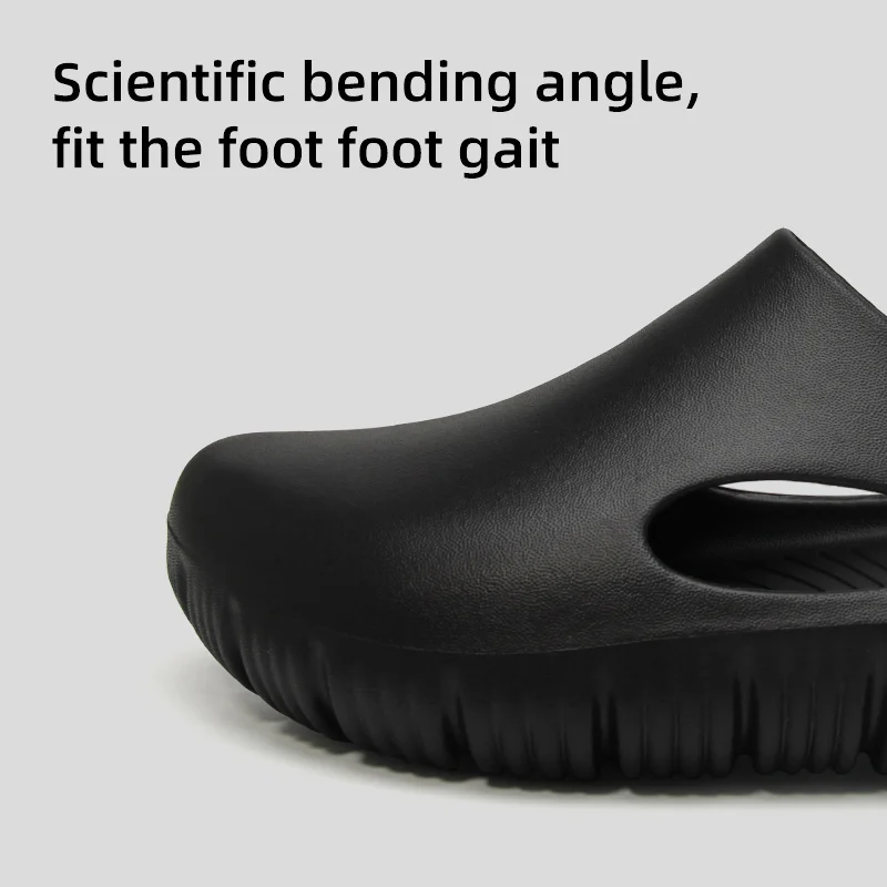 Men Closed Toe EVA Slides Non Slip Thick Sole Soft Comfort Kitchen Nursing Work Slippers