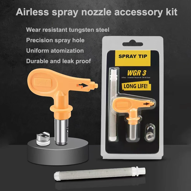 

Airless Spray Tip Nozzle 517 529 417 317 for With Gun Filter Nozzle Sprayer Airbrush Tip Titan Wagner Airless Paint Spray Gun