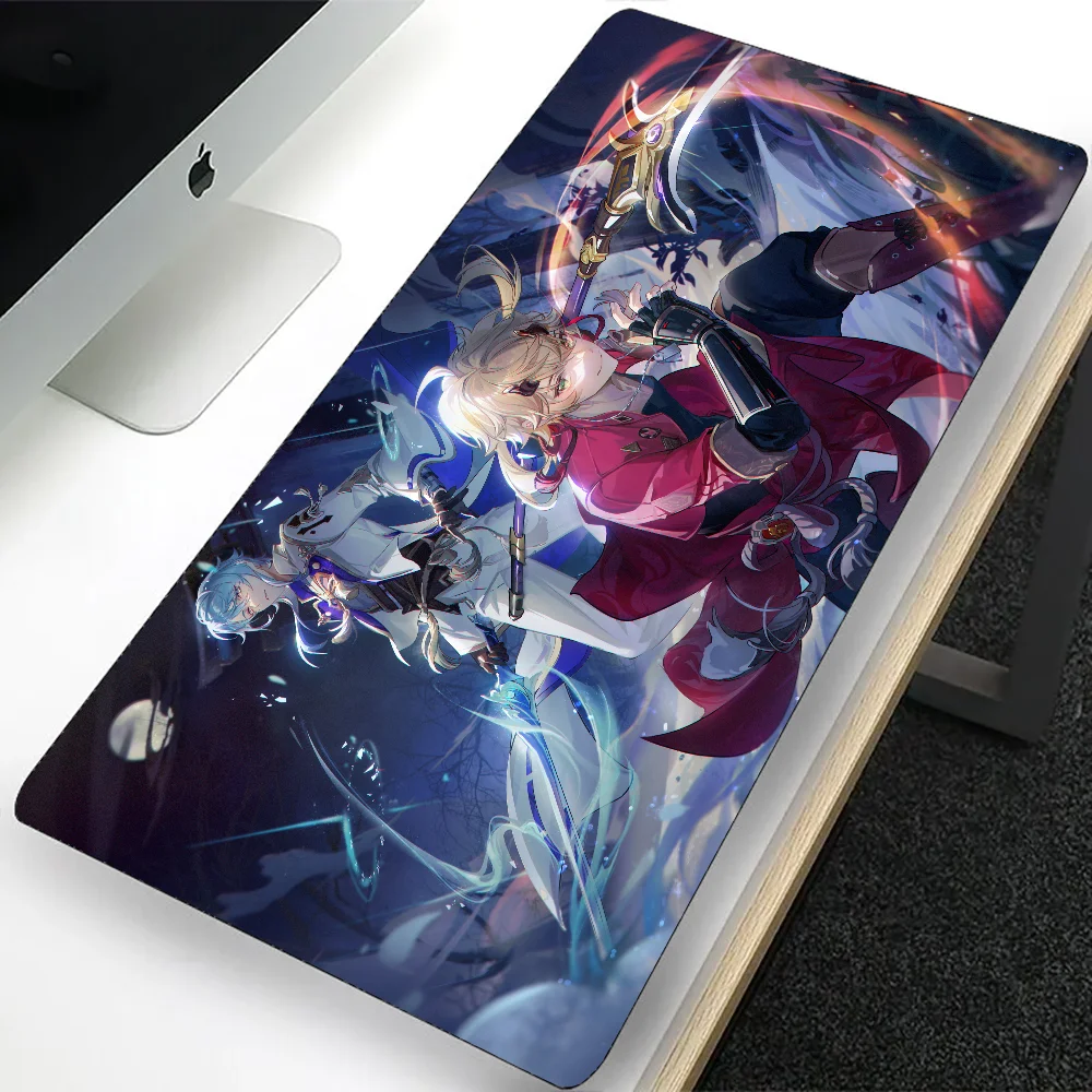 Genshin Impact Large Gaming Mouse Pad, Kamisato Ayato, Computador Mousepad, PC Gamer, Laptop, Tapete de teclado do escritório, Desk Pad