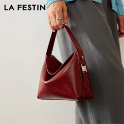 LA FESTIN Original 2023 New Handbag Ladies Shoulder Crossbody Bag Women's Bag Leather Portable Bucket Bag Luxury Brand Bag