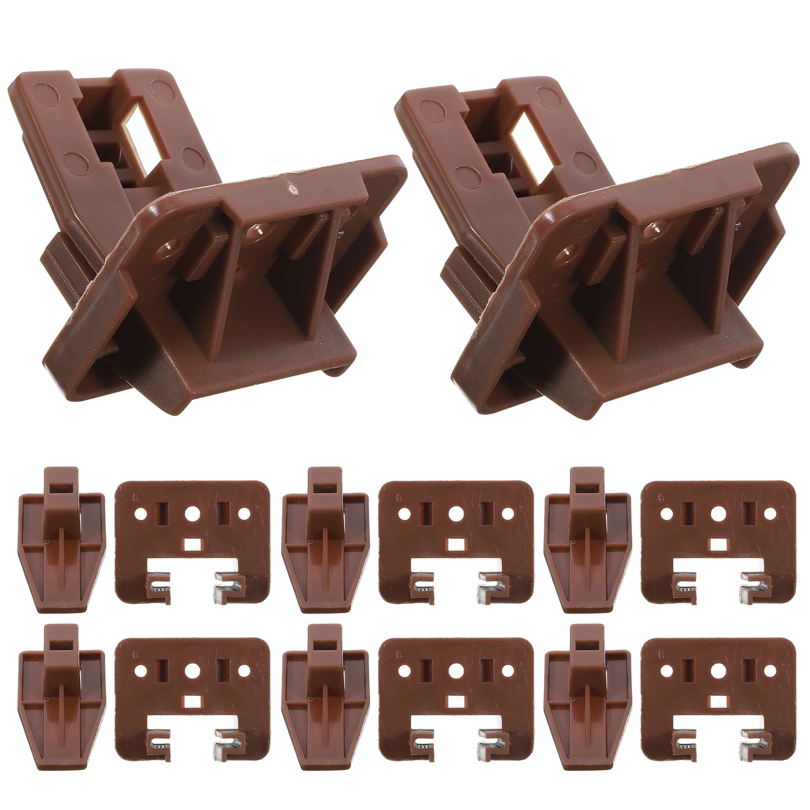 

10 set Center Mount Drawer Slides Stopper Replacement Parts For Kitchen Drawer Guides Tracks Kit Glides Rollers Repair