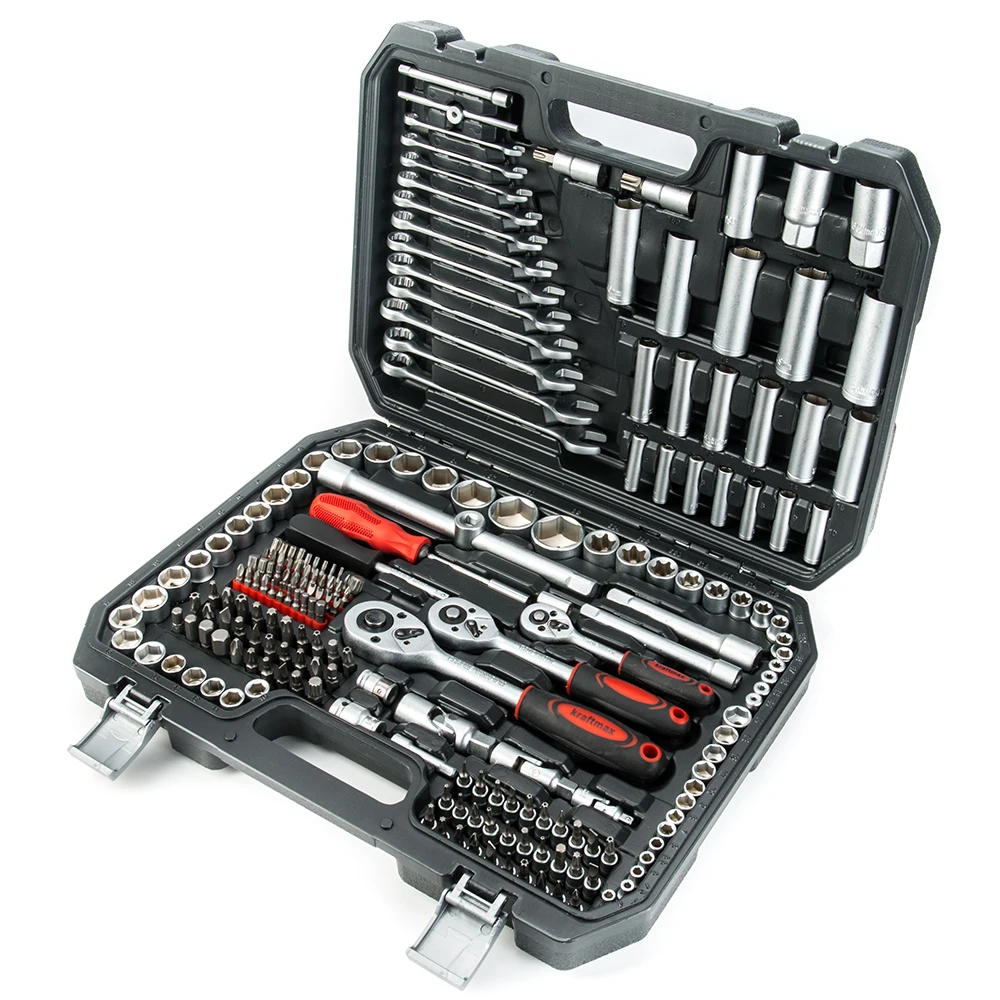 216pcs tools box set mechanic hand tool kit  car truck vehicle repair hand socket tool set