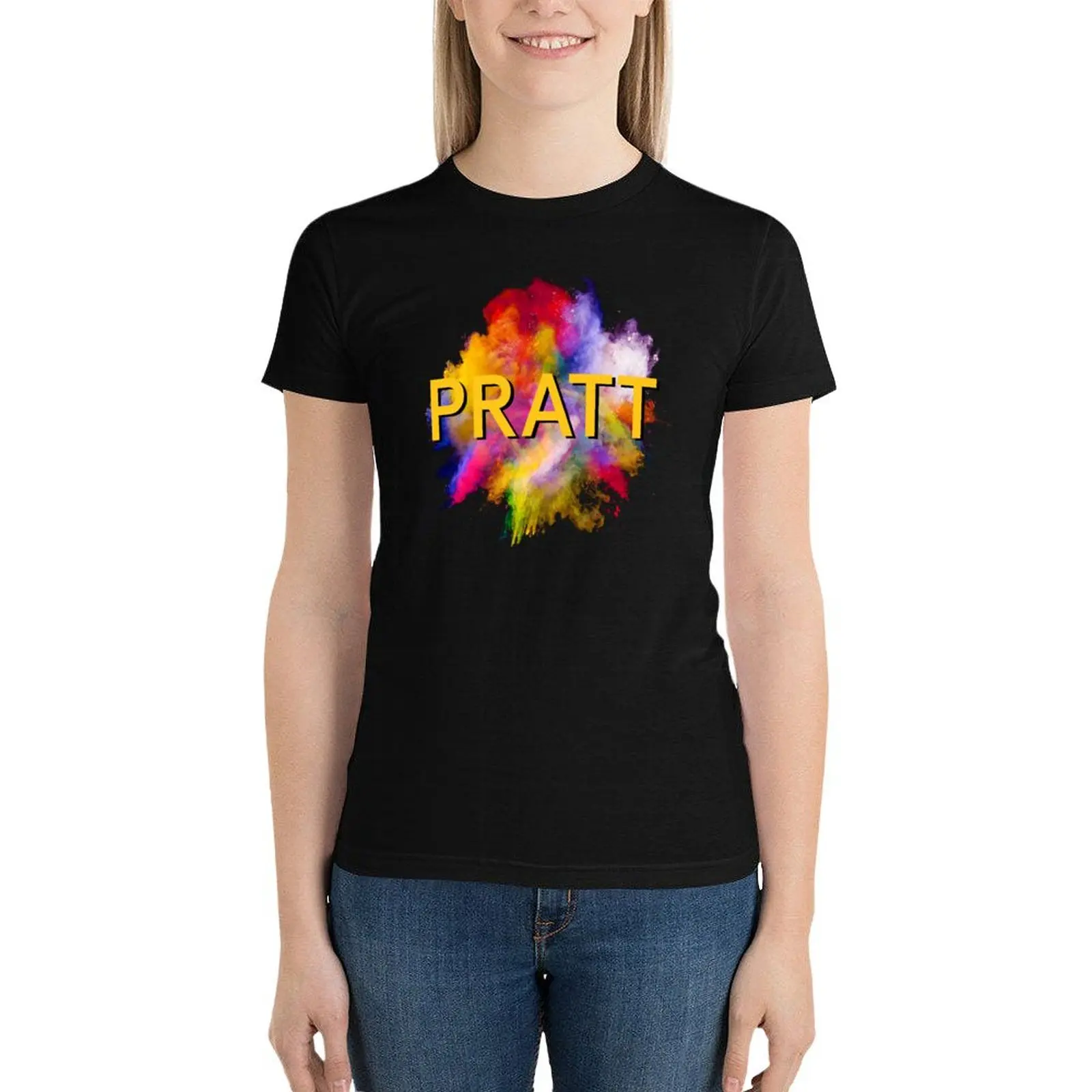 

Pratt Institute T-Shirt korean fashion Short sleeve tee graphics t shirts for Womens