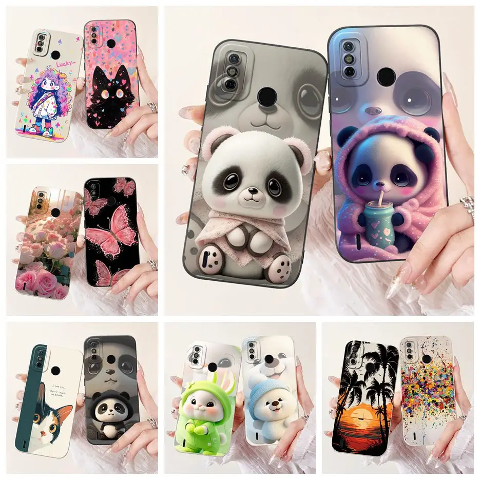 For Tecno Spark Go 2020 Case KE5S Unique Cartoon Cover Shockproof Phone Case For Tecno Spark 6 Go SparkGo 2020 Soft Fundas Coque