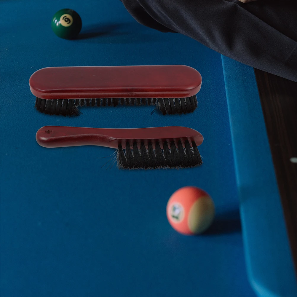 

2Pcs Pool Table Cleaning Brush Set High grade Bristles Solid Wood Billiard Table Dust Removal Multi function Sweepers