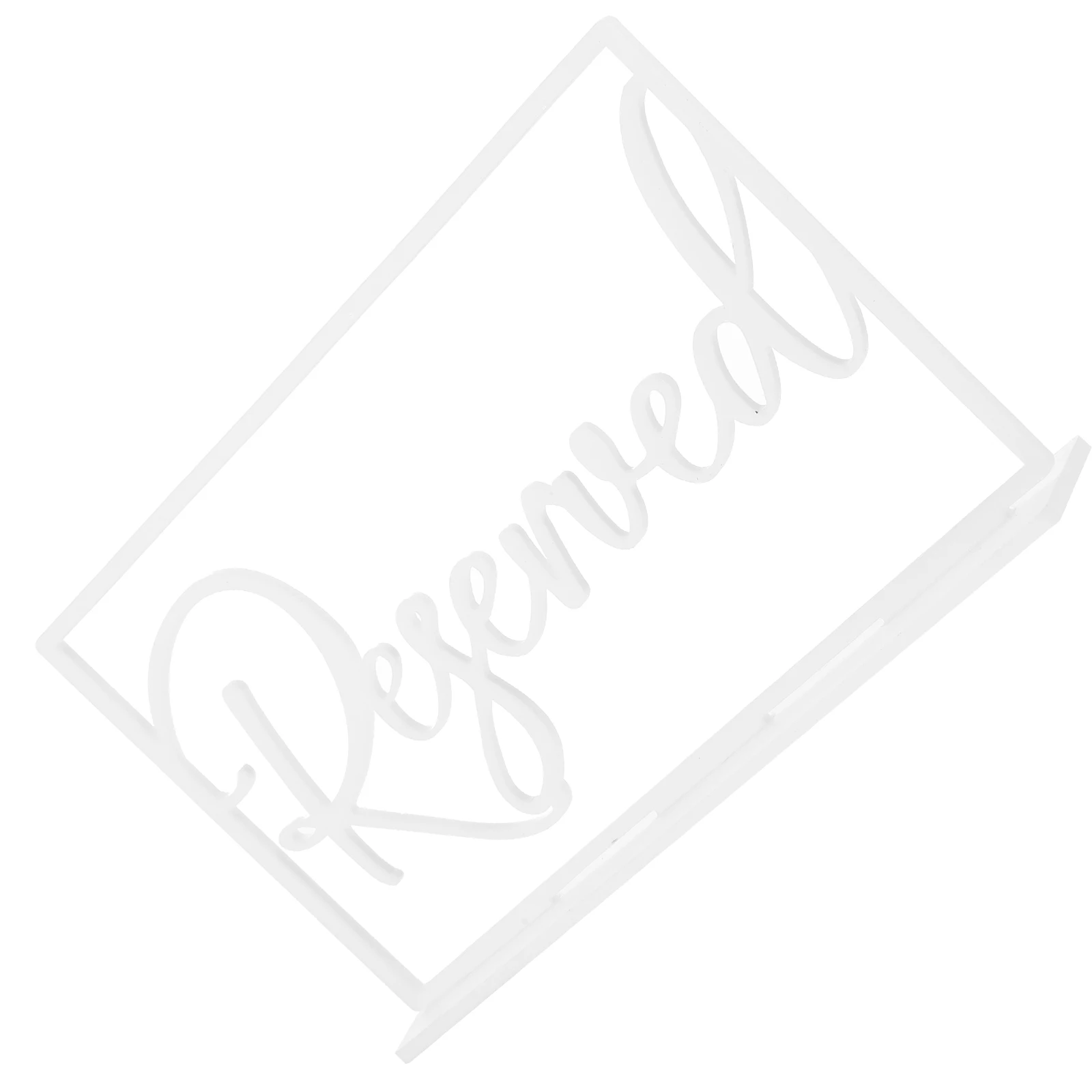 

Acrylic Reserved Table Sign for Wedding Office Seat Reservation White Bride Room Card Marks