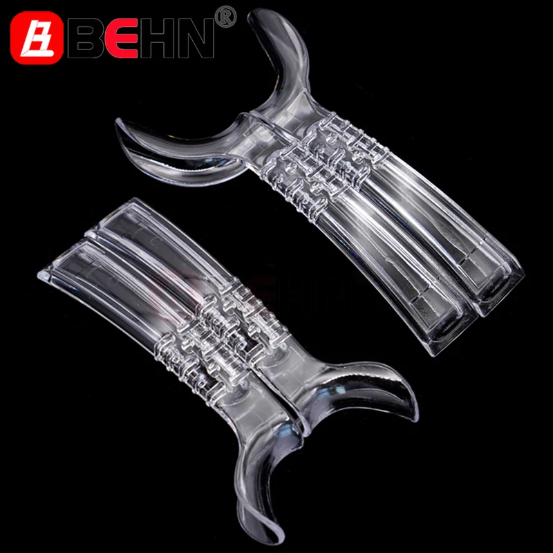 

2pcs Dental Lip Cheek Retractor Left and Right Mouth Opener Plastic Half-Lip Retractor Mouth Gag Photographic Tools