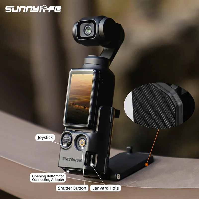 Sunnylife Magnetic Bracket For DJI OSMO Pocket 3 Mount Base Angle Adjustable Multifunctional Desktop Base Camera Accessories