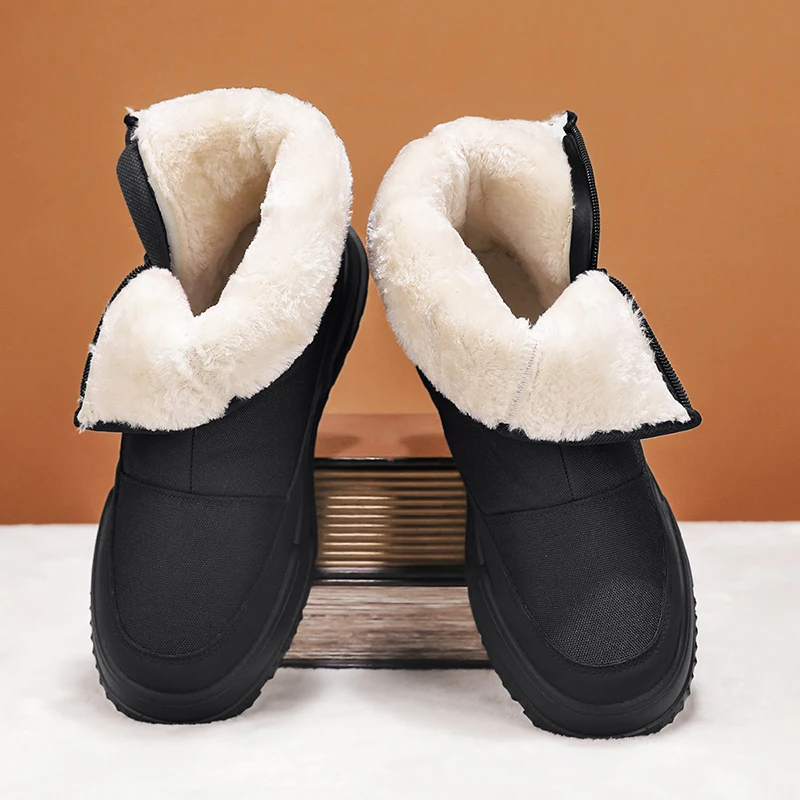 Wonst Men's Winter Waterproof Insulated Shell Warm Inner Comfortable Outdoor Snow Boots Winter Boots for Men Women Cotton Shoes