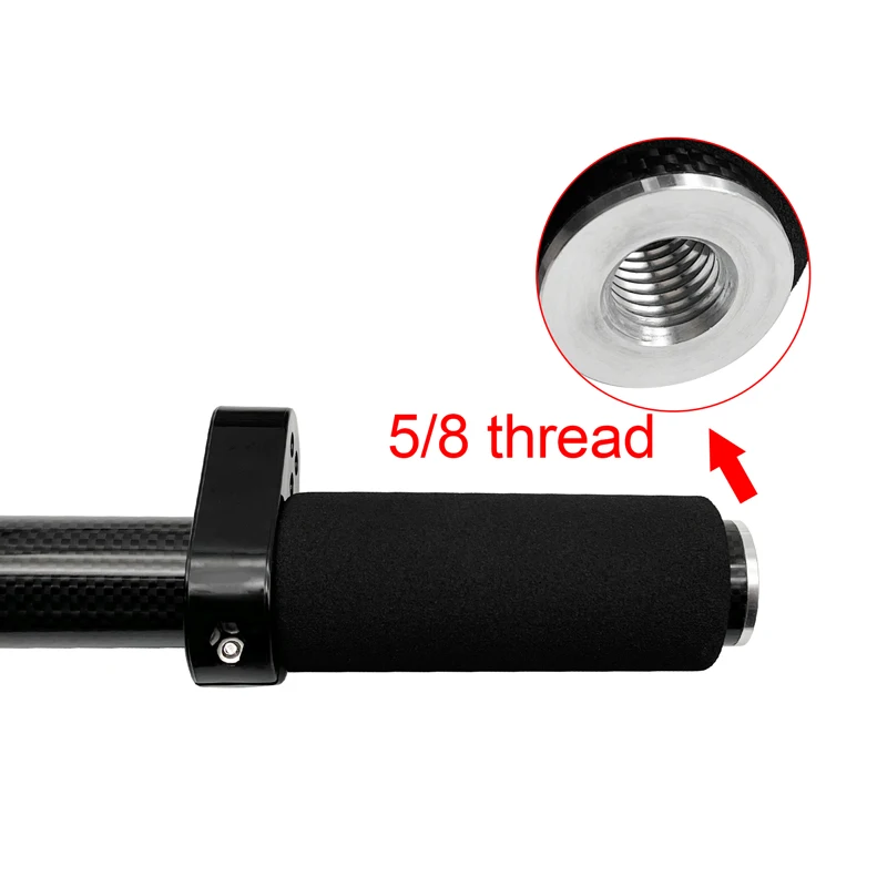 GPS RTK 2M Survey prism Poles Carbon Fibre for trimble Surveying GPS Pole Centering Rod Sponge