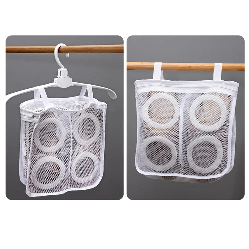 

1Pc Shoe Washing Hanging Bag Mesh Bag Anti-deformation Machine Washable Polyester 30*26*9.5cm For Storing/protecting Shoes