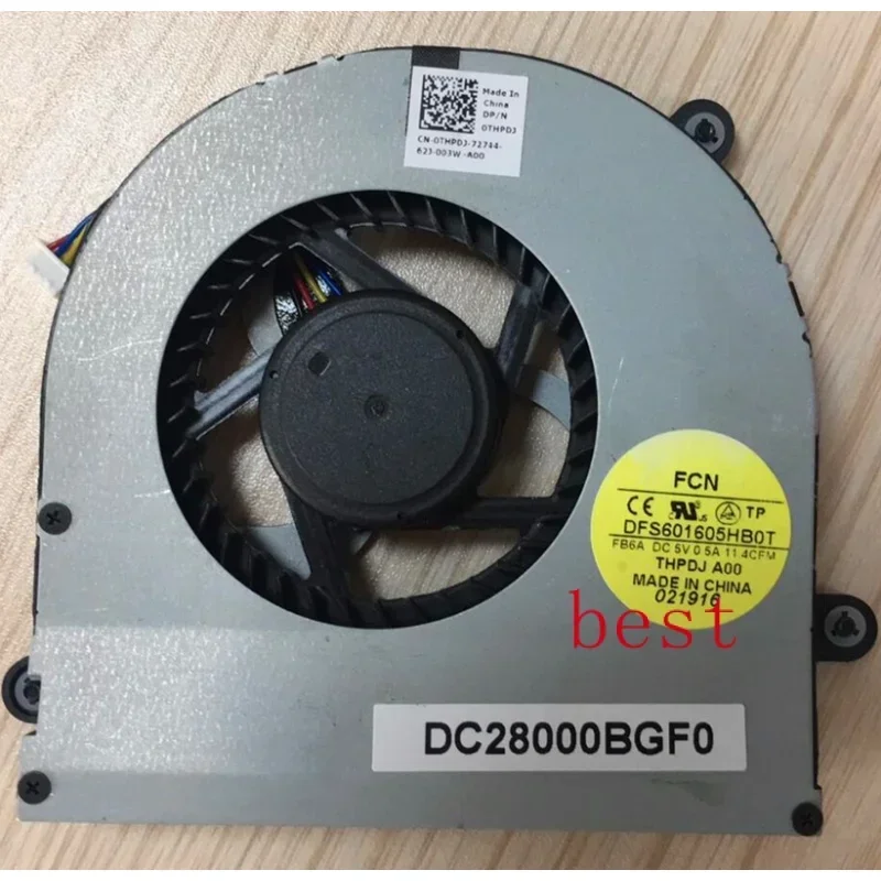 New Original Laptop GPU Cooling Fan For Dell Alienware M17X R4 R5 M17X R6 graphics card Fan THPDJ DC28000BGF0 DFS601605HB0T FB6A