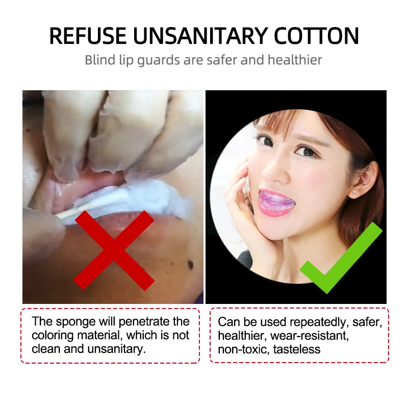 1pc Dental Braces Transparent Teeth Protector Mouth Trays Bruxism For Permanent Makeup Lips Tattoo Tools Supply Protection