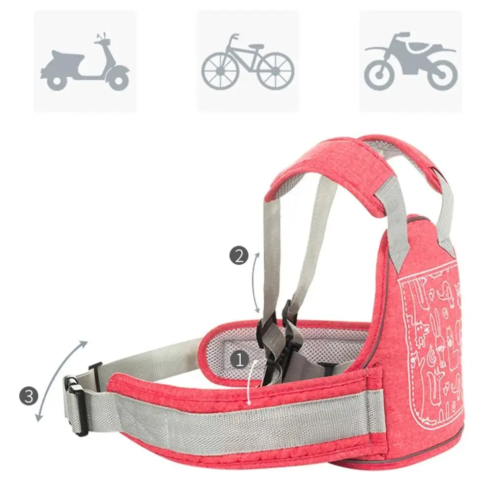 Cintura di sicurezza per bambini traspirante per moto Cintura riflettente Cintura di sicurezza per moto per bambini antiscivolo Anti smarrimento ad alta resistenza